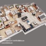 3D Floor Plan Rendering