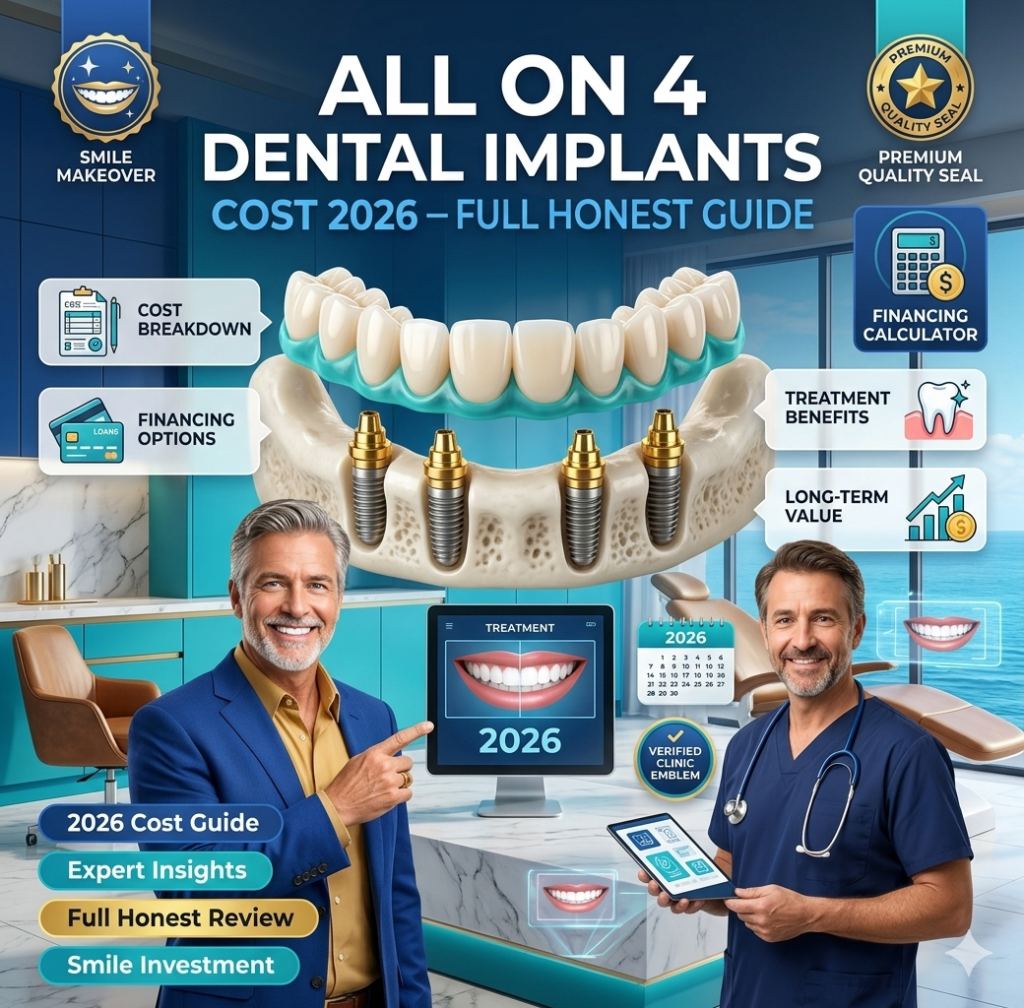 All on 4 Dental Implants Cost in 2026 — Full Honest Guide