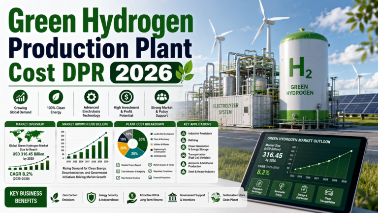green hydrogen production plant setup cost