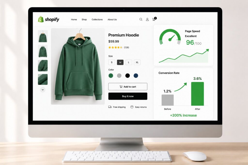 Website Speed affect Shopify Conversion