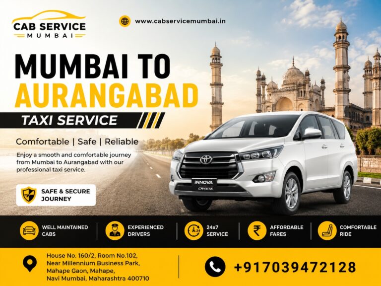Mumbai to Aurangabad Taxi Service
