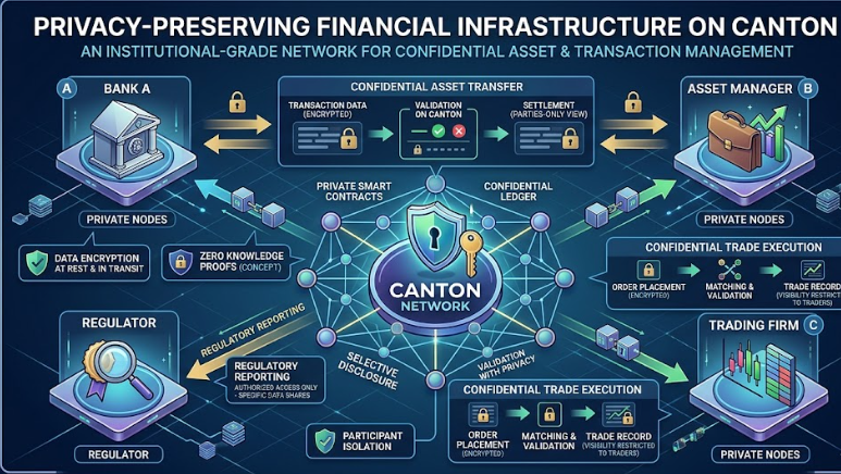 Privacy-Preserving Financial Infrastructure on Canton