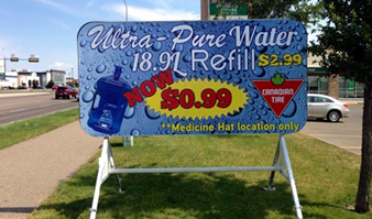 Roadside sign