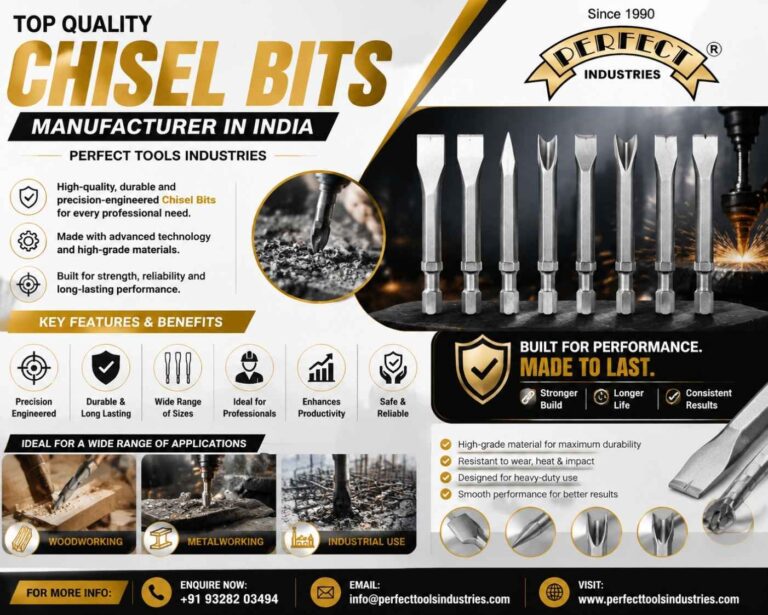 Top Quality Chisel Bits Manufacturer in India Perfect Tools Industries