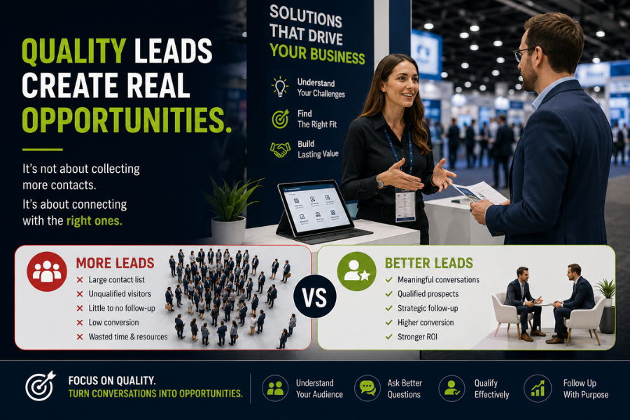 Why Some Exhibitors Leave a Trade Show With Opportunities While Others Leave With a List of Names