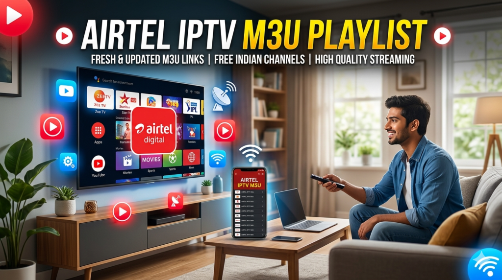 airtel iptv m3u playlist