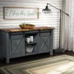 Barn door sideboard