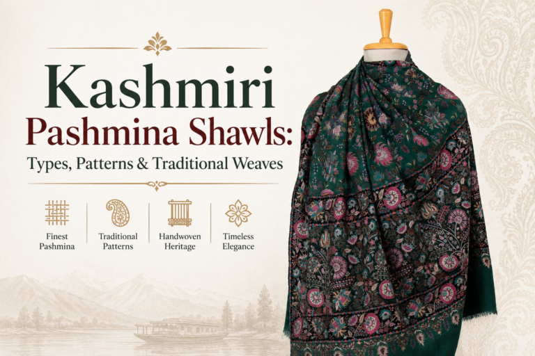 Kashmiri Pashmina Shawls: Types, Patterns & Traditional Weaves