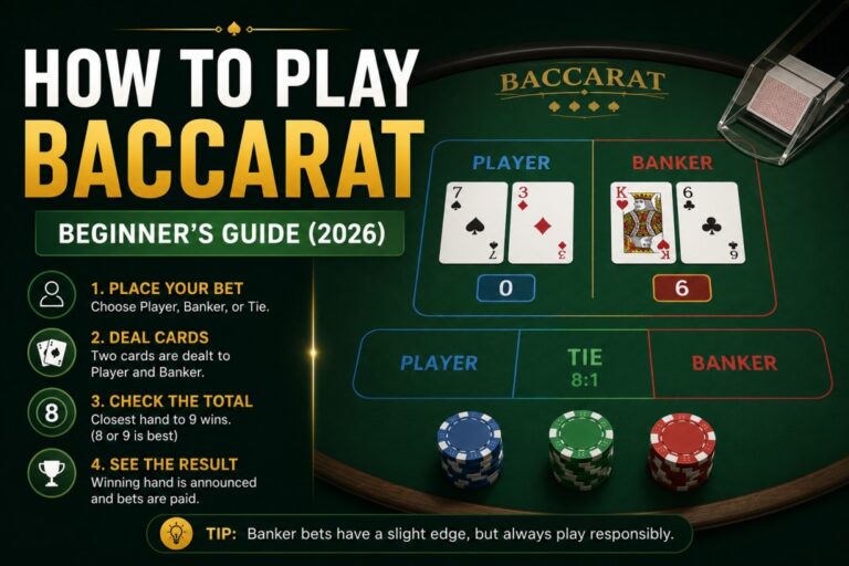 How to Play Baccarat: Beginner's Guide (2026)