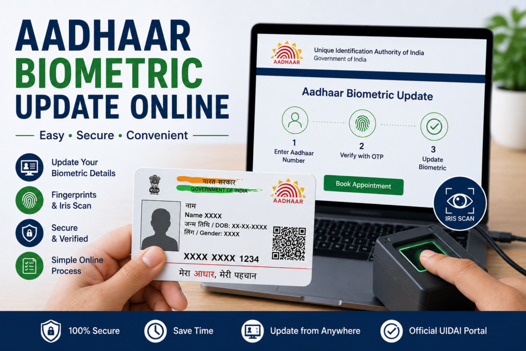 Aadhaar Biometric Update Online