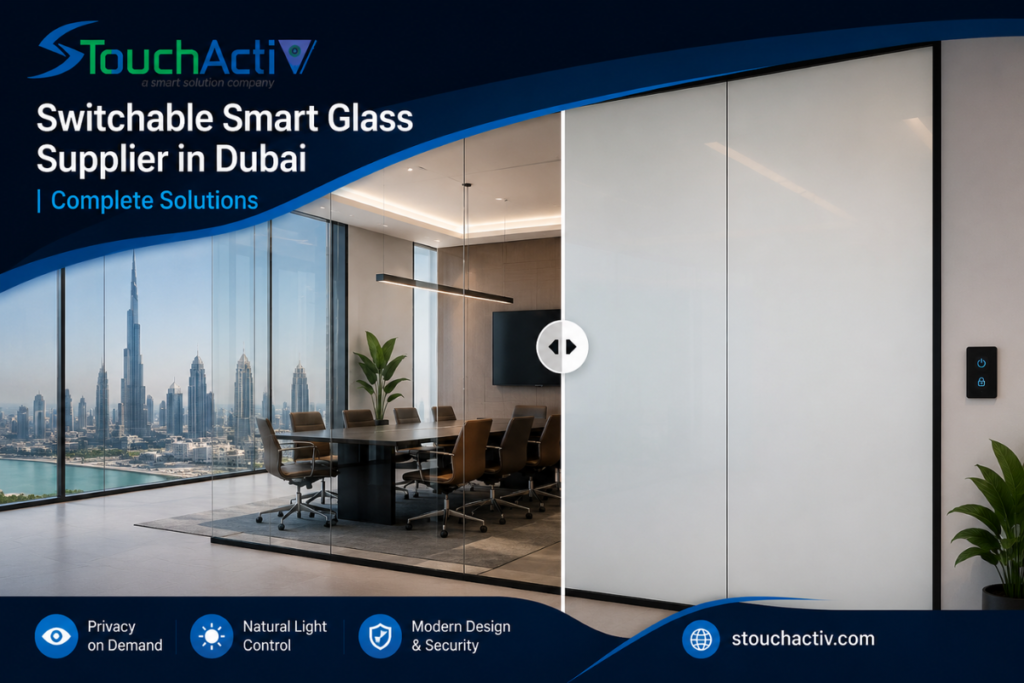 Switchable Smart Glass Supplier in Dubai | Complete Solutions