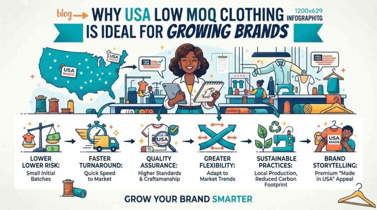 Low MOQ Clothing Manufacturing for Growing Brands