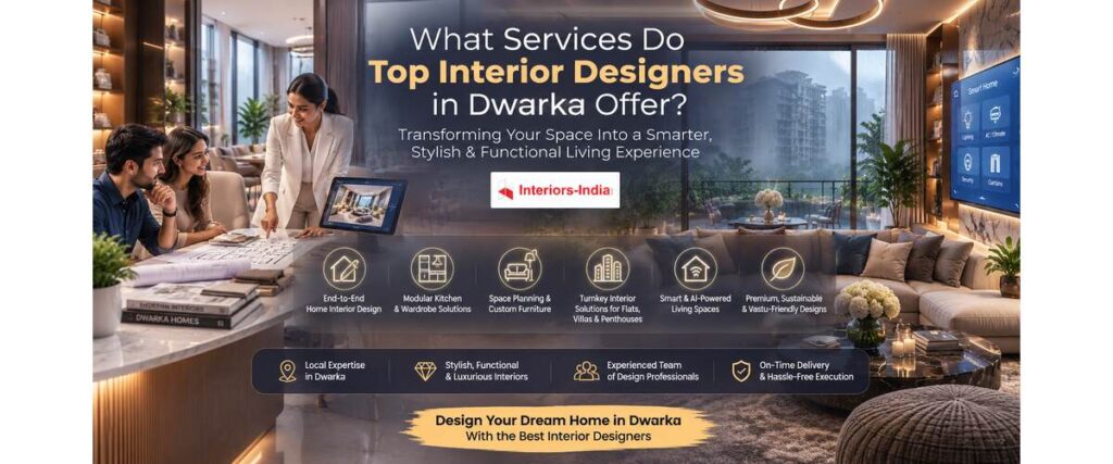 What Services Do Top Interior Designers in Dwarka Offer?