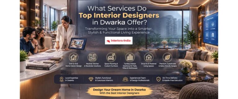 What Services Do Top Interior Designers in Dwarka Offer?