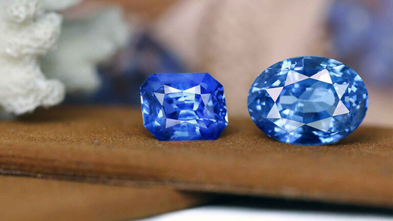 How do I identify genuine blue sapphire from synthetic ones?