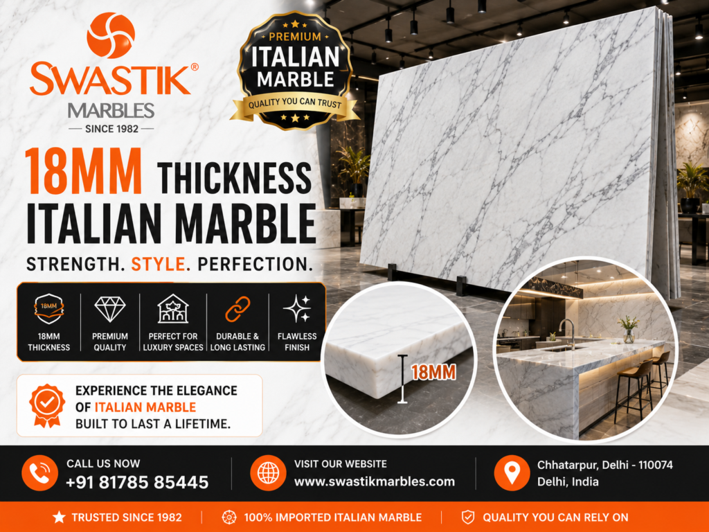 18mm Thickness Italian Marble