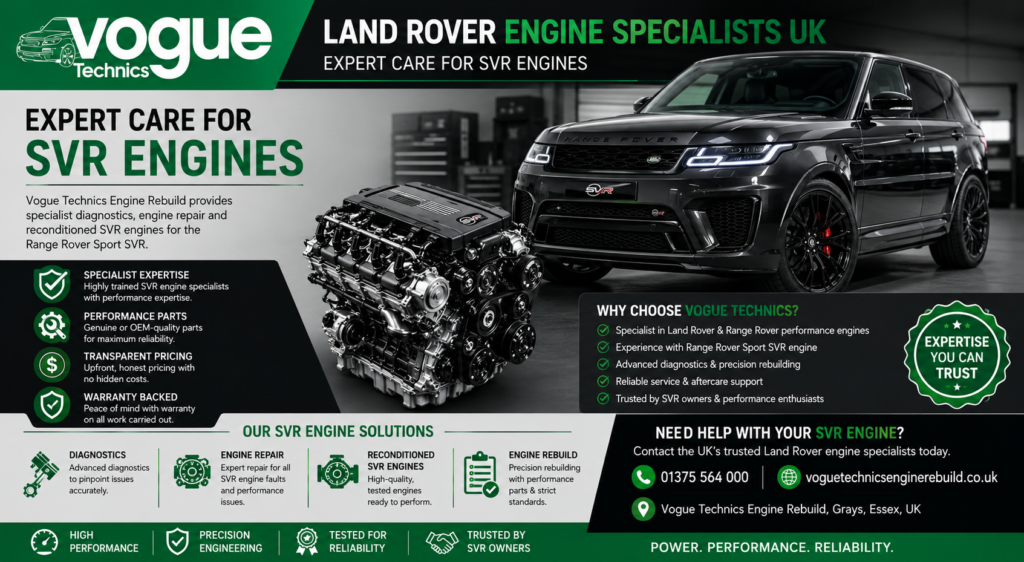 Land Rover engine specialists UK