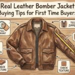 Real Leather Bomber Jacket
