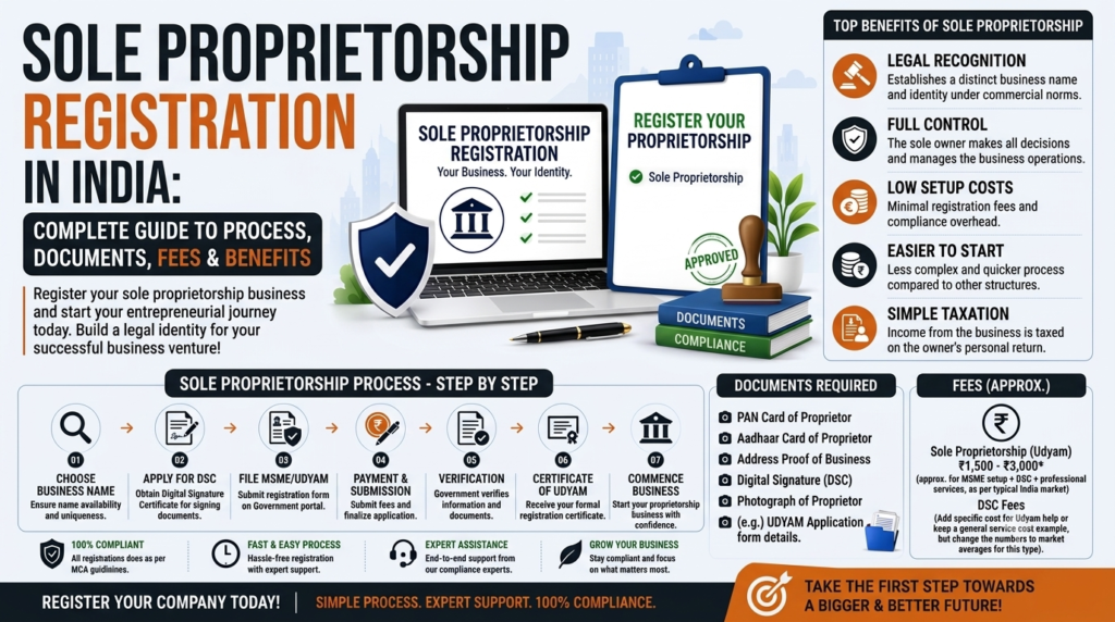 Sole Proprietorship Registration in India