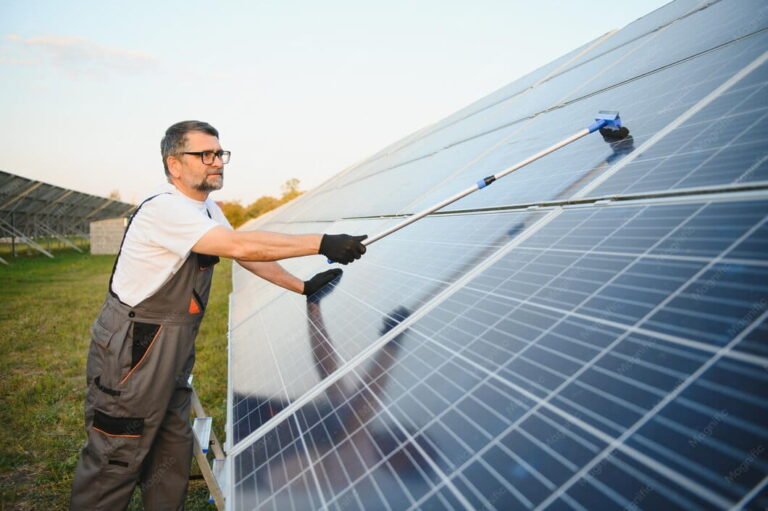 professional solar panel cleaning