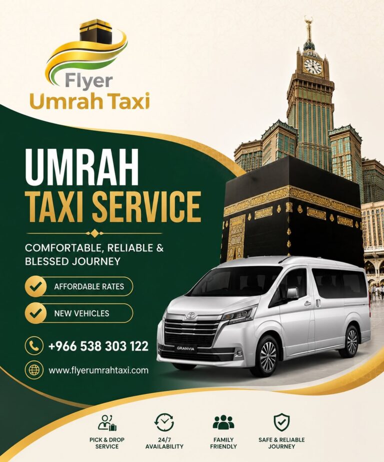 Umrah taxi service for stress-free travel between Makkah and Madinah