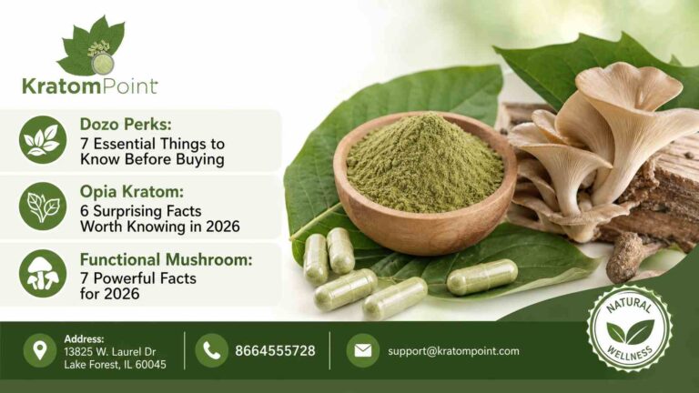 dozo perks opia kratom Functional mushrooms