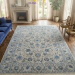 Handmade rug in a luxury living room