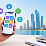 Business App Dashboard Overlooking Abu Dhabi