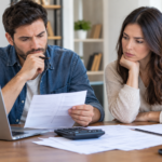 Couple Reviewing Finances at Home
