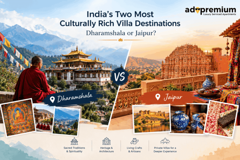 Dharamshala Jaipur Cultural Villa Destinations Comparison Guide