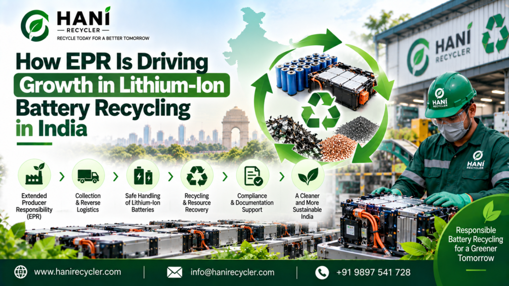 How EPR is driving lithium-ion battery recycling growth in India