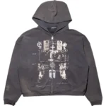 Enfants Riches Déprimés Dark grеy zip-up hoodie