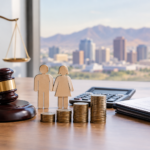 Family Law Finance Desk Scene