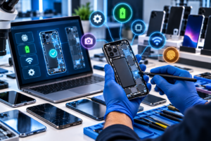 Futuristic Smartphone Diagnostics Lab