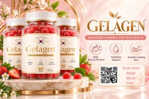 Gelagen Strawberry Beauty Gummies Ad