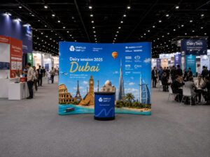 fabric pop up stand