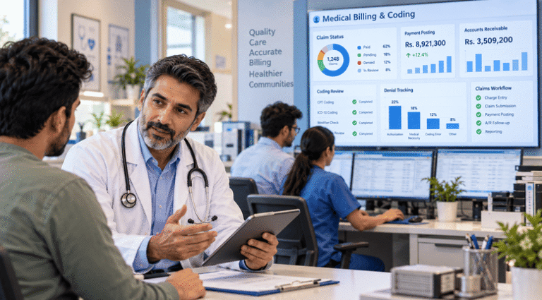 Outsourced medical billing and coding can help medical practices reduce repetitive billing tasks, manage claims and denials, and give internal teams more time for patient care, staff coordination, and smoother daily practice operations.