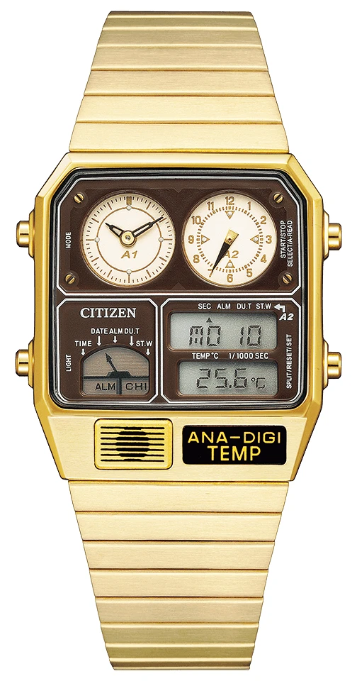 Citizen Ana-Digi Temp Reproduction Gold