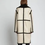 Luxury sheepskin leather coat