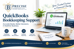 QuickBooks bookkeeping support