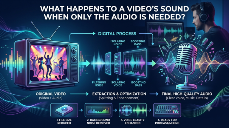 What Happens to a Video's Sound When Only the Audio Is Needed.