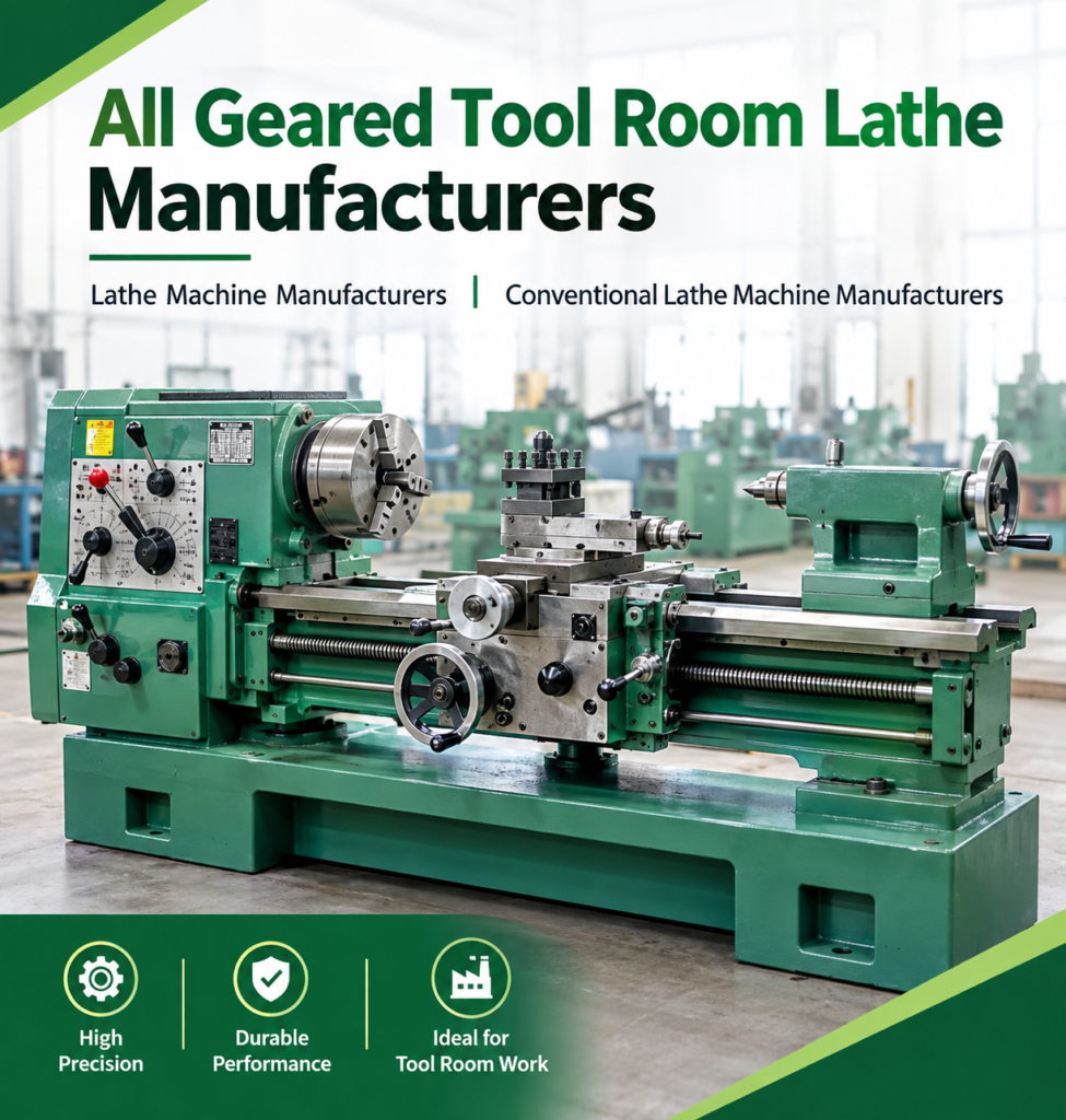 All Geared Tool Room Lathe Manufacturers with Industrial Lathe